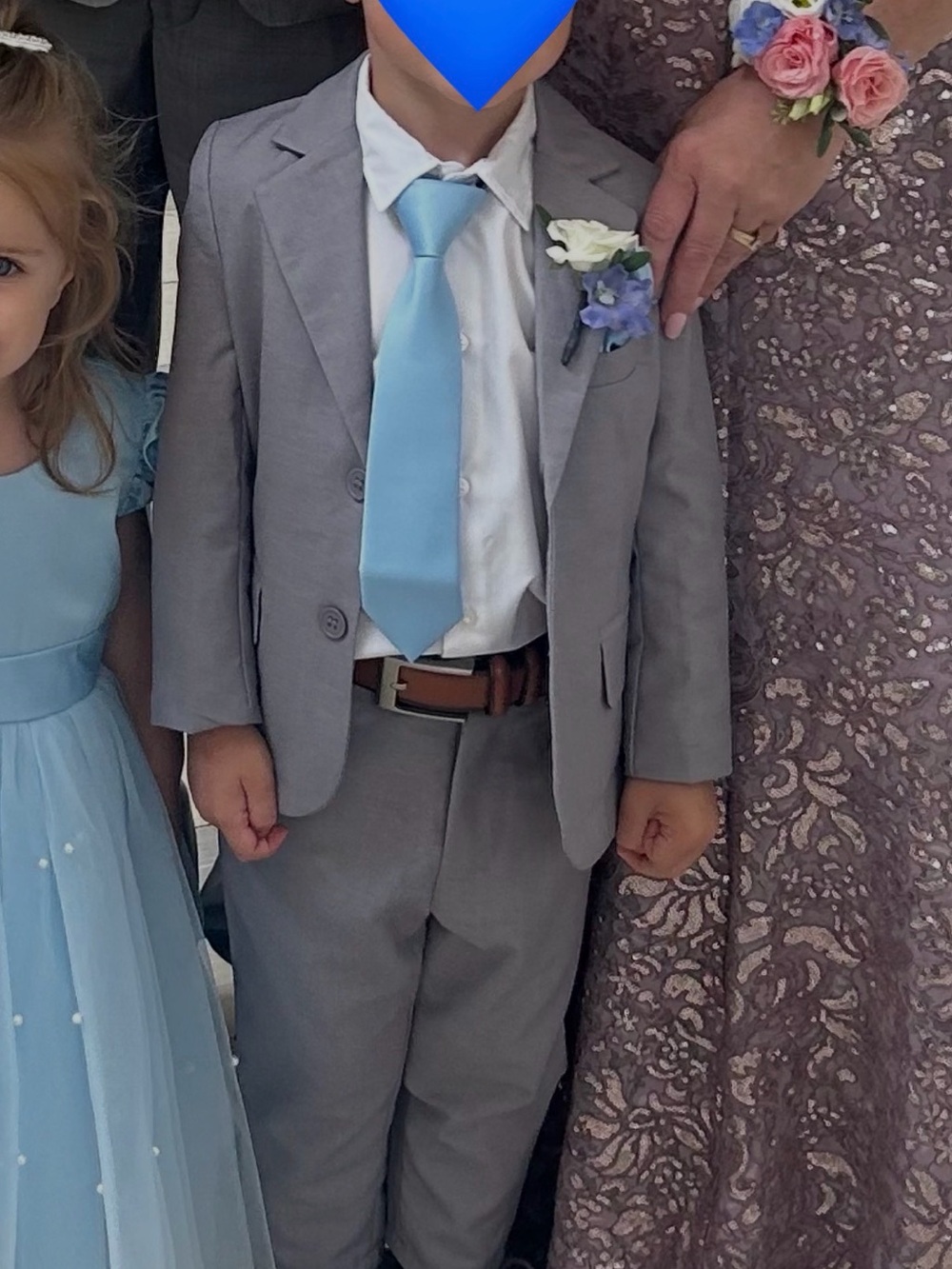 Boys Classic Gray 3 Piece Suit - Gray